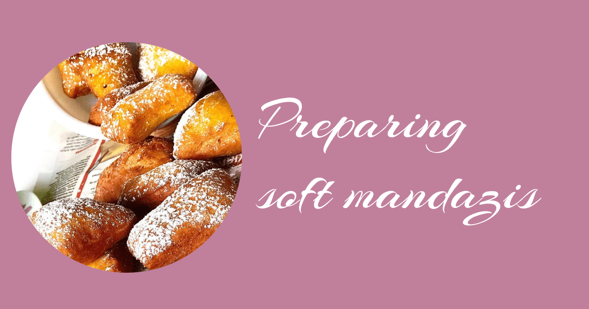 preparing soft mandazis